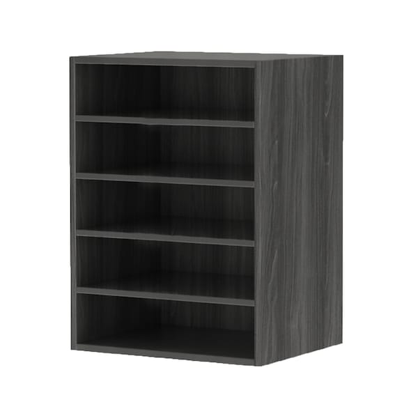 Mayline Horizontal Paper Management 11.75" D X 20-1/4" H, 15" W X Steel, Gray Steel AHPMLGS - main